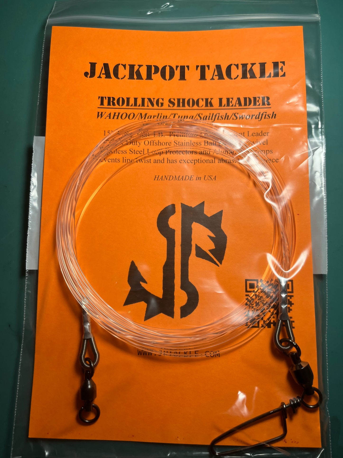 Ball-Bearing SHOCK LEADERS Trolling for Wahoo/Marlin/Tuna