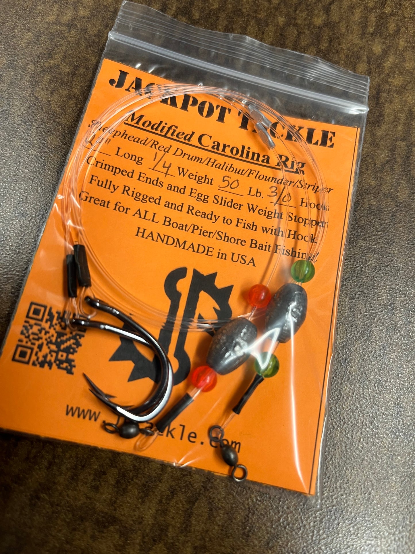 2 PACK Carolina Rigs 50-80 LB 24" Red Drum Catfish Halibut Surf Fishing + more!