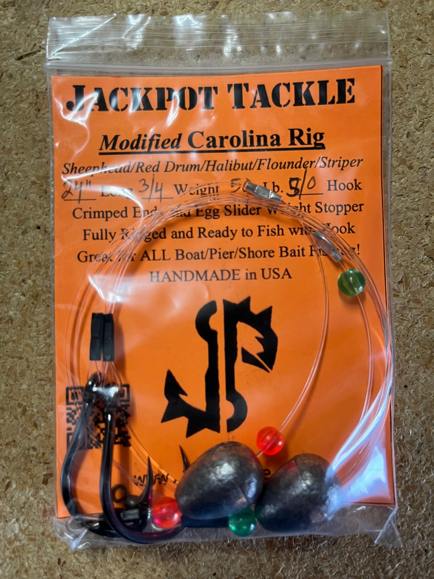 2 PACK Carolina Rigs 50-80 LB 24" Red Drum Catfish Halibut Surf Fishing + more!