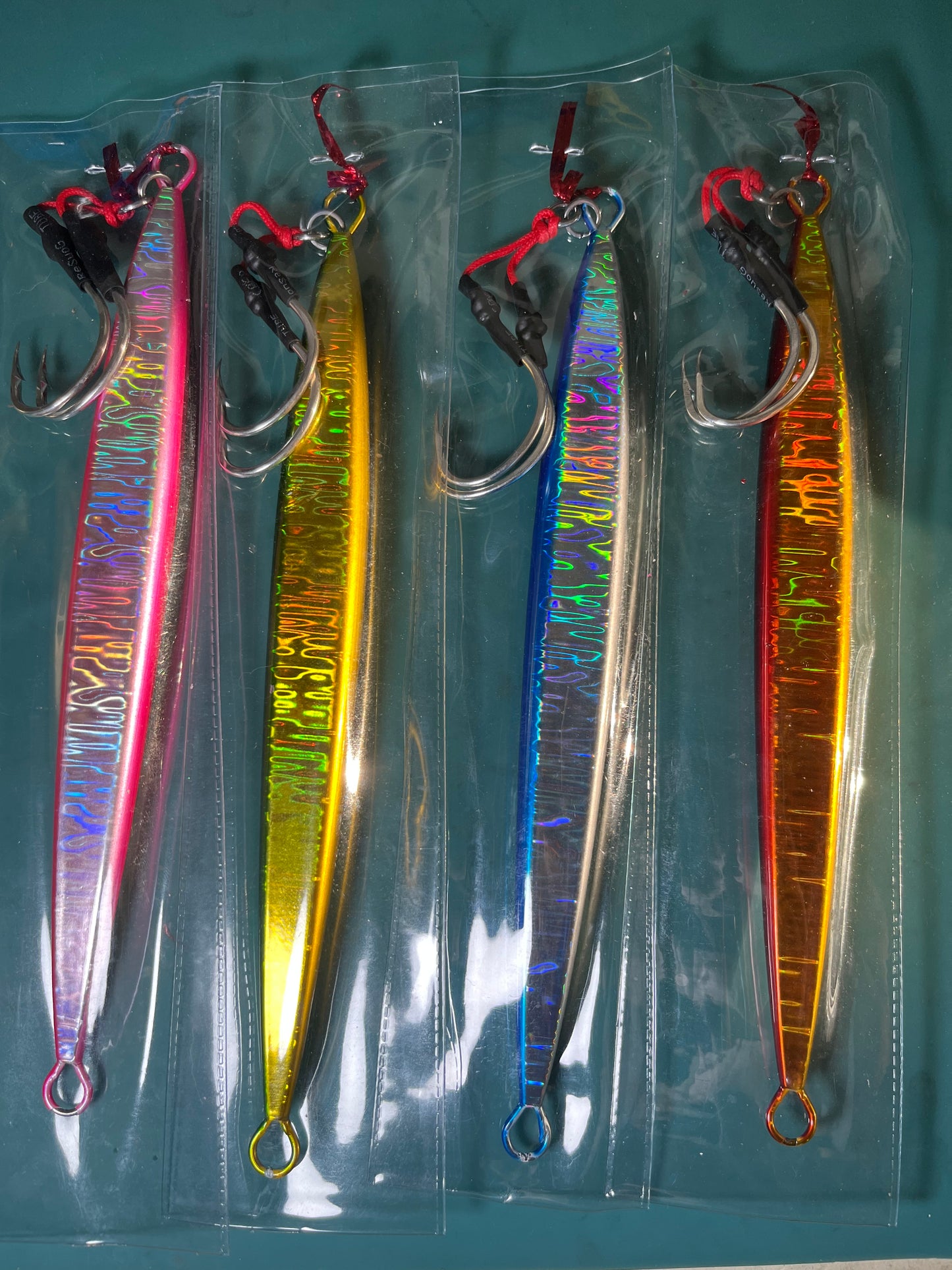 300g Deep Drop Knife Jig with Dual 6/0 assist hooks