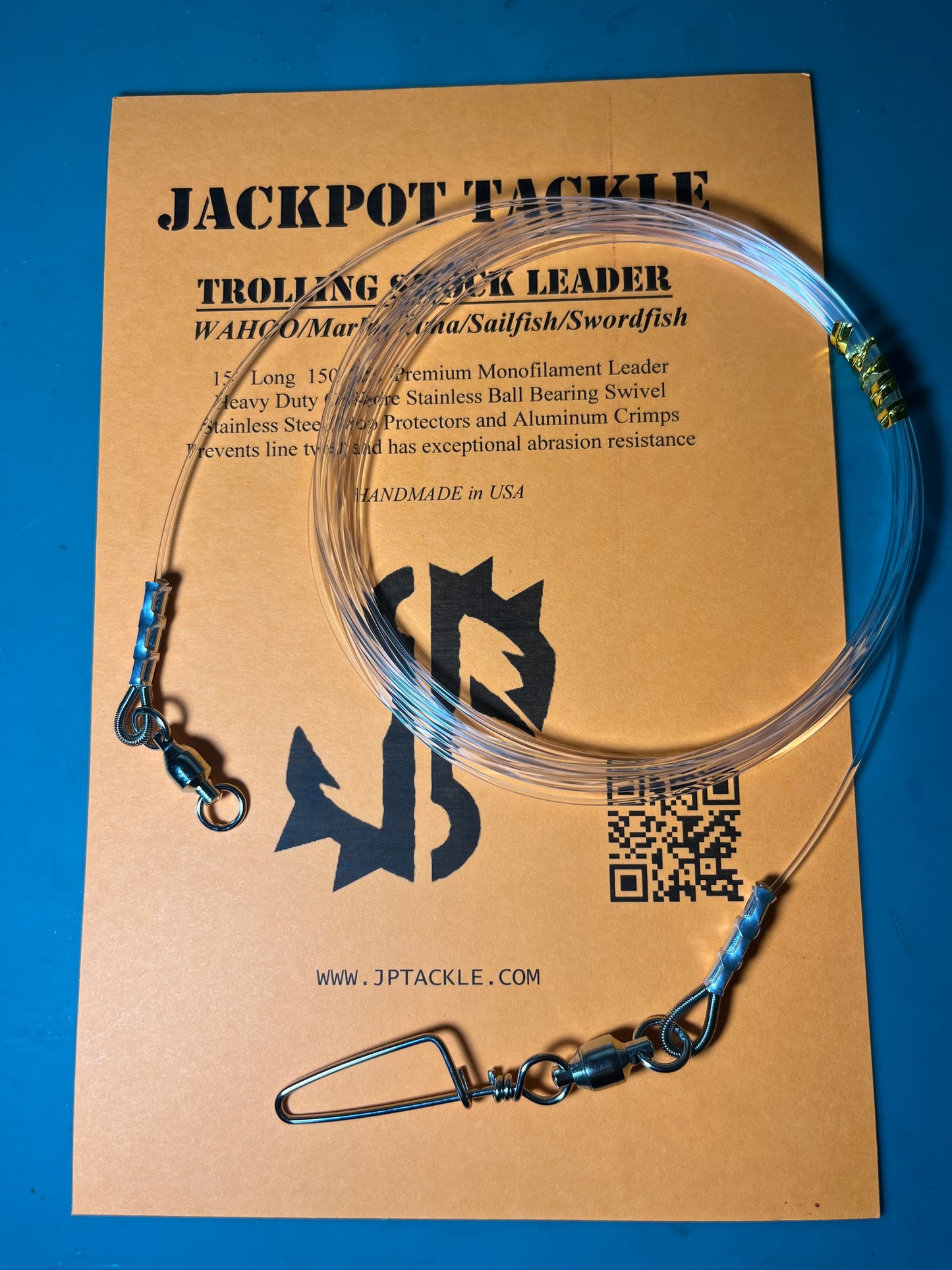 Ball-Bearing SHOCK LEADERS Trolling for Wahoo/Marlin/Tuna