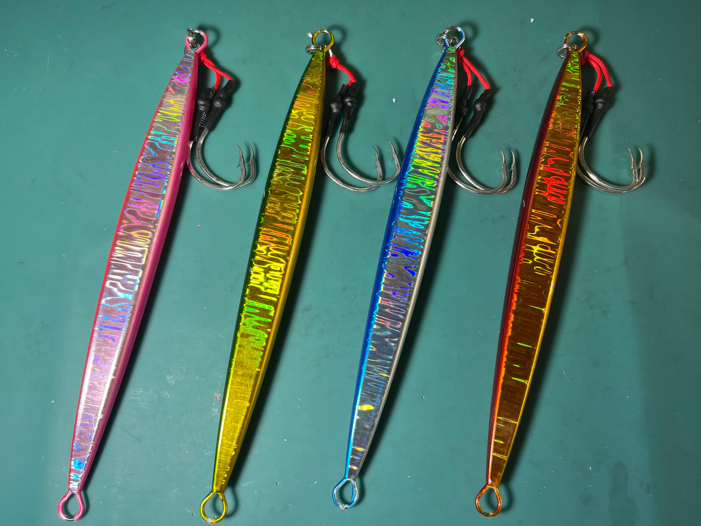 300g Deep Drop Knife Jig with Dual 6/0 assist hooks