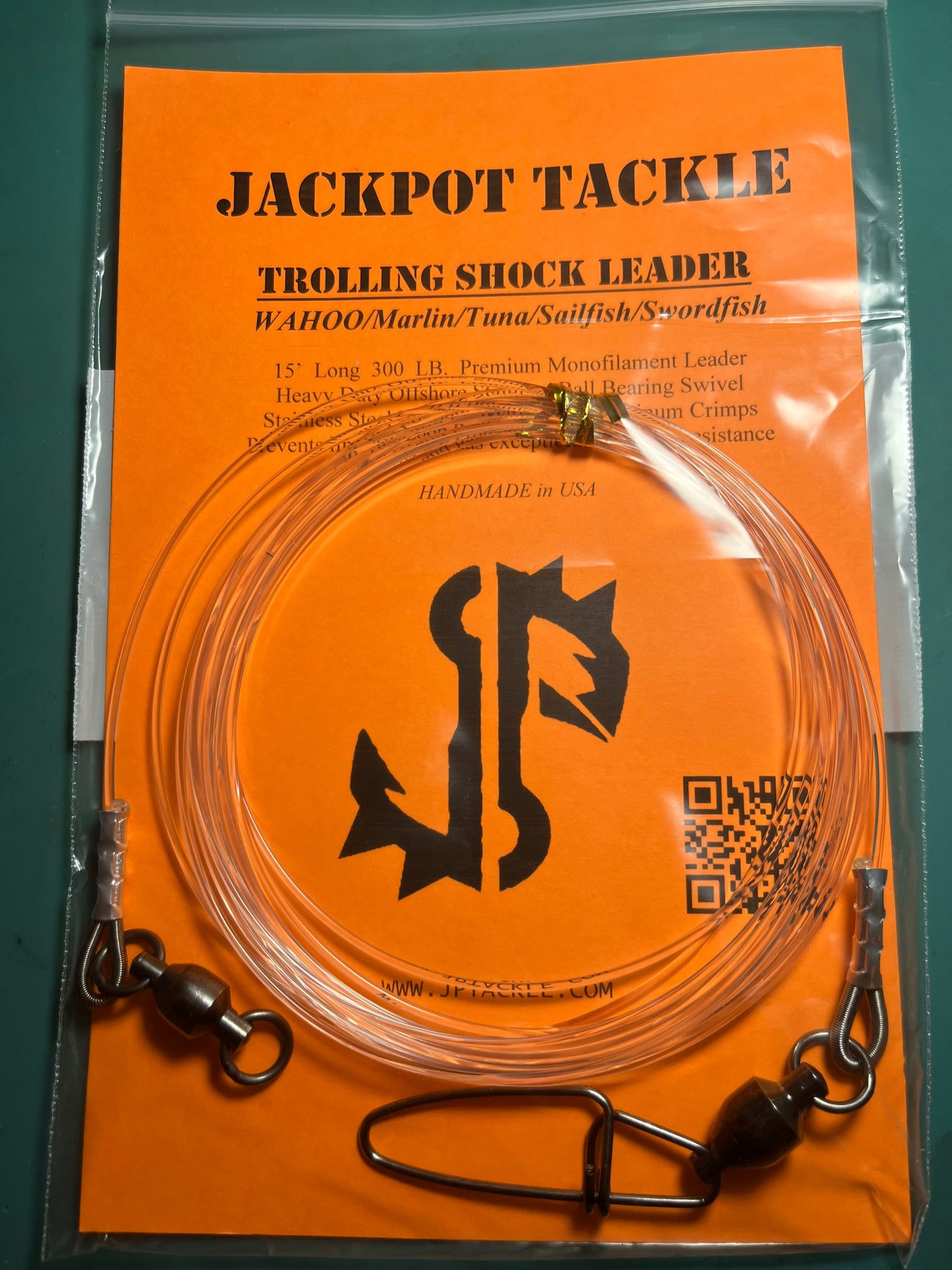 Ball-Bearing SHOCK LEADERS Trolling for Wahoo/Marlin/Tuna