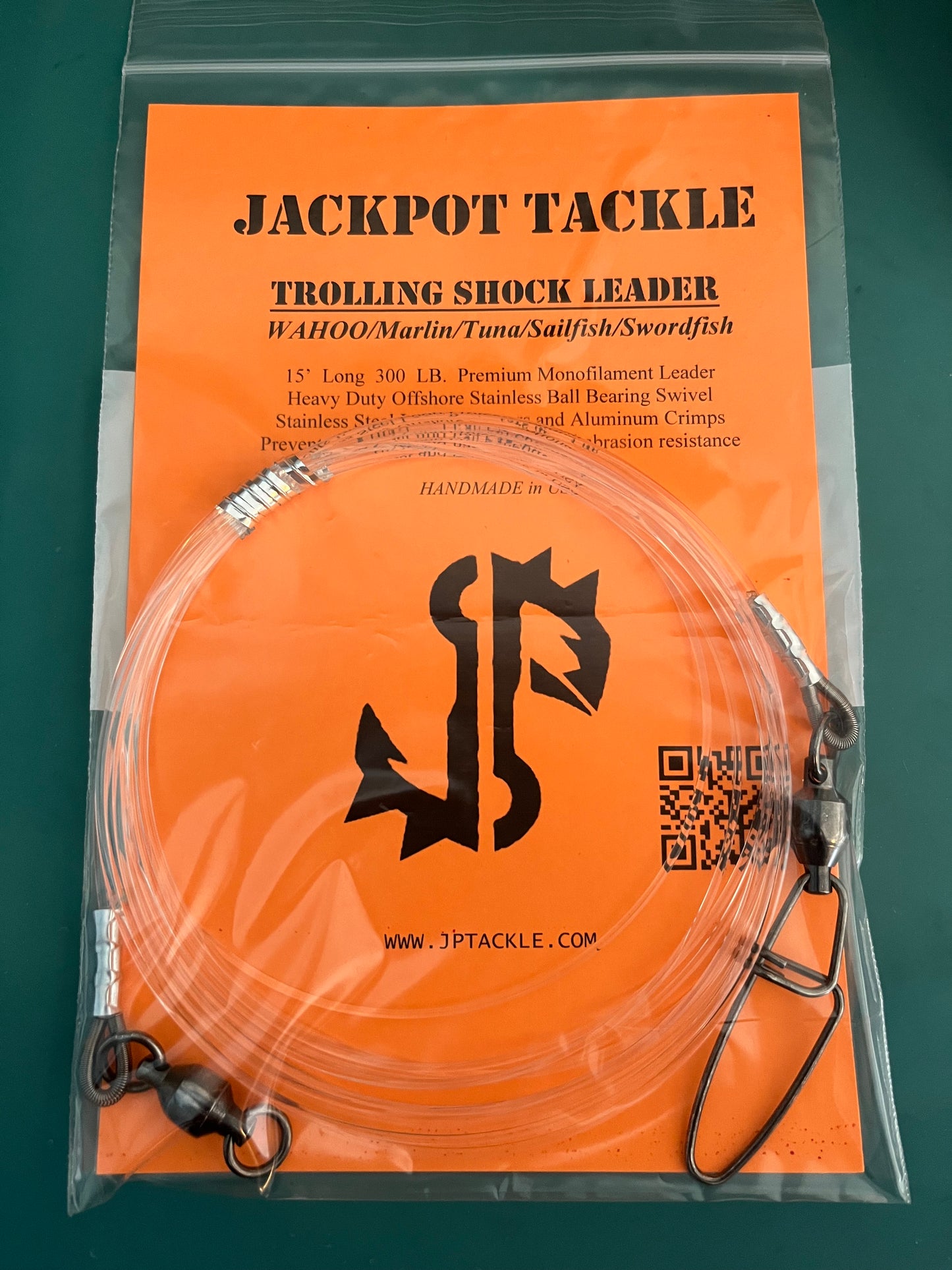 Ball-Bearing SHOCK LEADERS Trolling for Wahoo/Marlin/Tuna