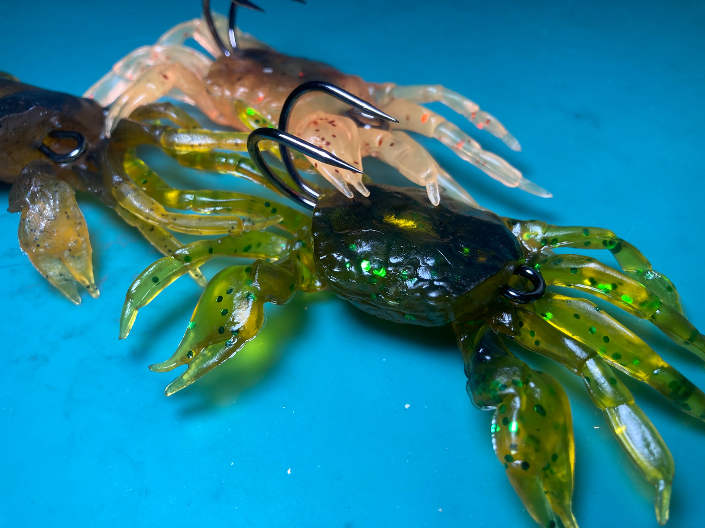 3 PACK Crawlin' Crab 3 inch Crab Walking Legs Soft Fishing Lure Ready to Fish