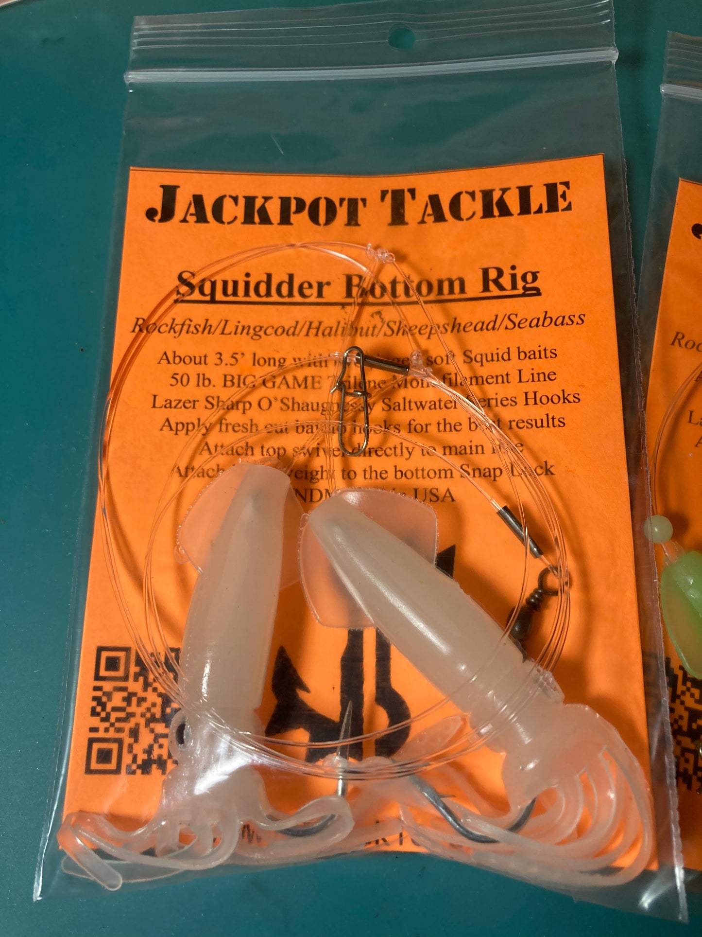 3.5” Double Squidder Rockfish/Bottom fishing hi lo rigs