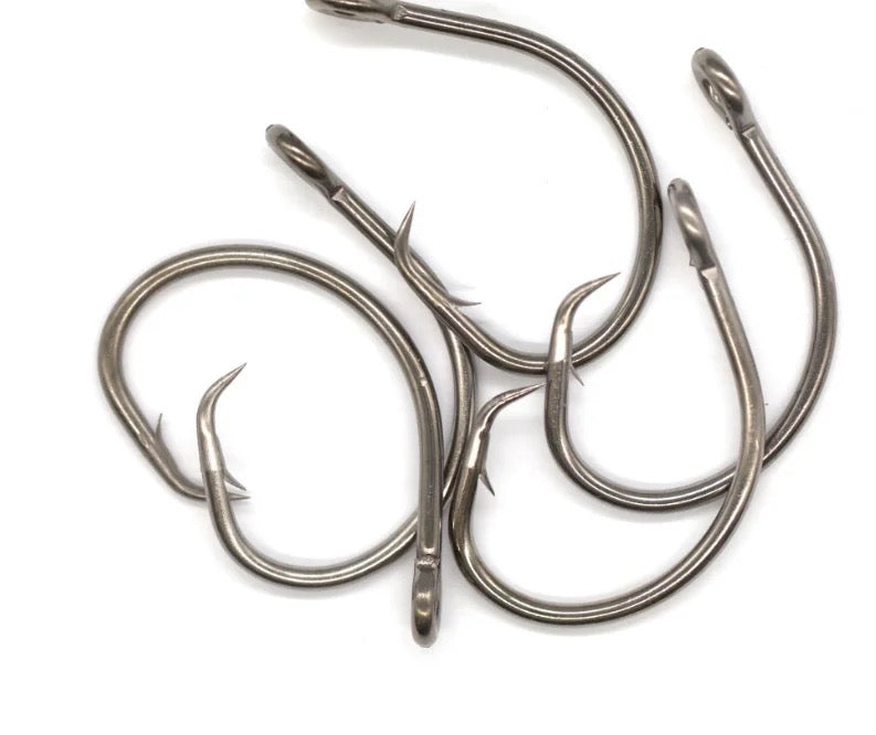 Circle Hooks BIG GAME 5/0 to 16/0 Tuna-Grouper-Shark Chunk Bait Hooks
