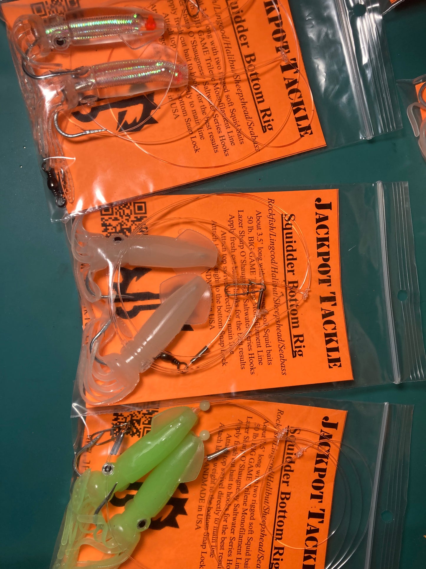3.5” Double Squidder Rockfish/Bottom fishing hi lo rigs