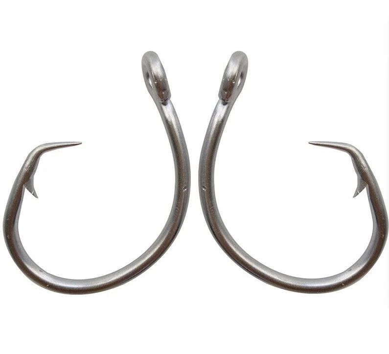 Circle Hooks BIG GAME 5/0 to 16/0 Tuna-Grouper-Shark Chunk Bait Hooks