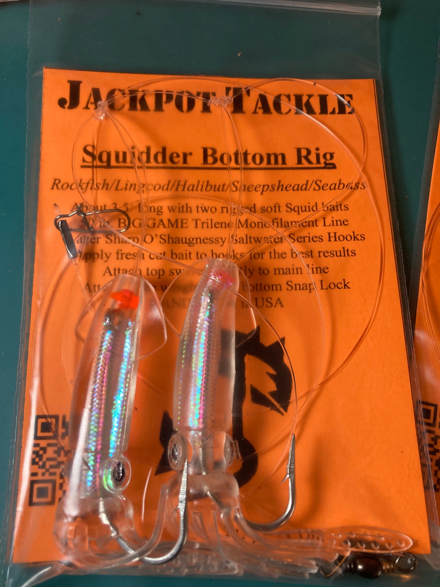 3.5” Double Squidder Rockfish/Bottom fishing hi lo rigs