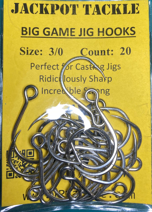 20 ct. SINGLE INLINE JIG/LURE HOOKS
