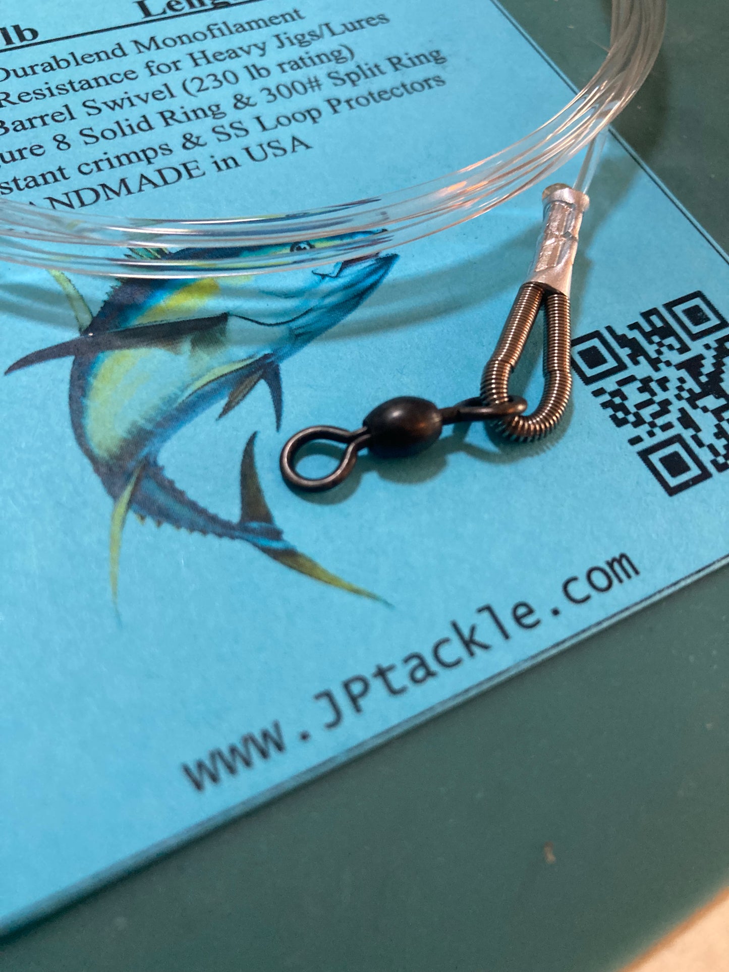 *BFT* 200 lb. 4’ Big Freakin’ Tuna Jig/Lure Leaders (2 PACK)