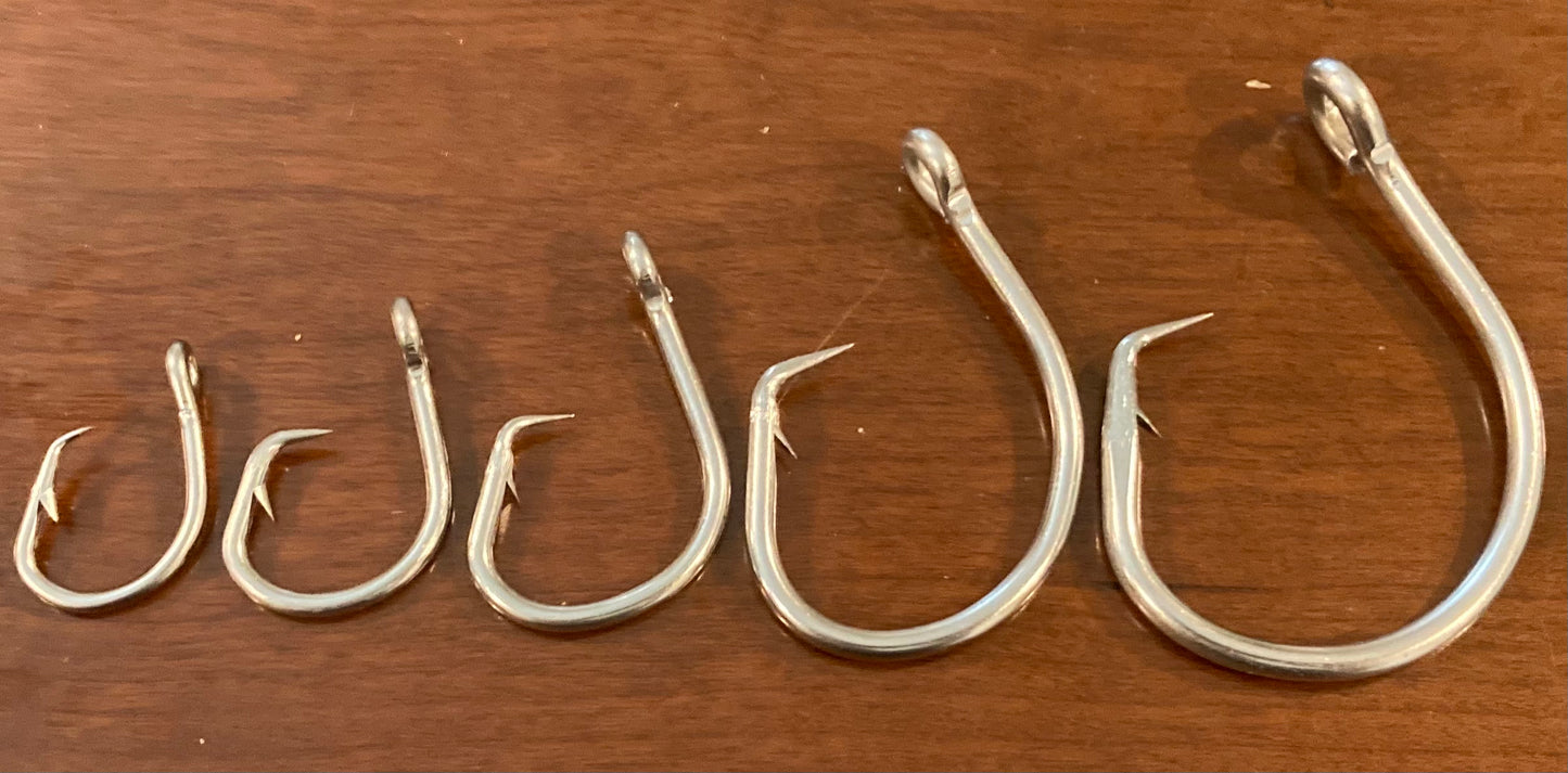 Circle Hooks BIG GAME 5/0 to 16/0 Tuna-Grouper-Shark Chunk Bait Hooks