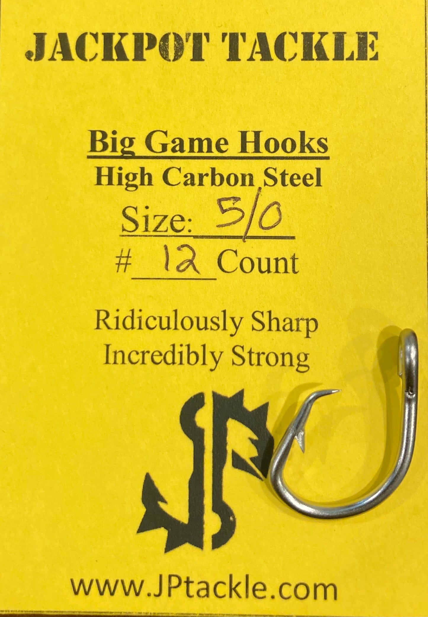 Circle Hooks BIG GAME 5/0 to 16/0 Tuna-Grouper-Shark Chunk Bait Hooks
