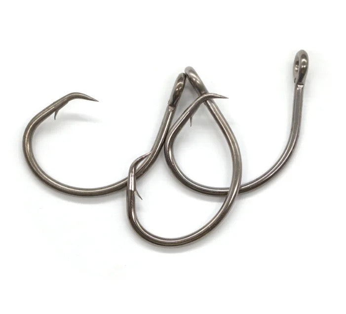 Circle Hooks BIG GAME 5/0 to 16/0 Tuna-Grouper-Shark Chunk Bait Hooks