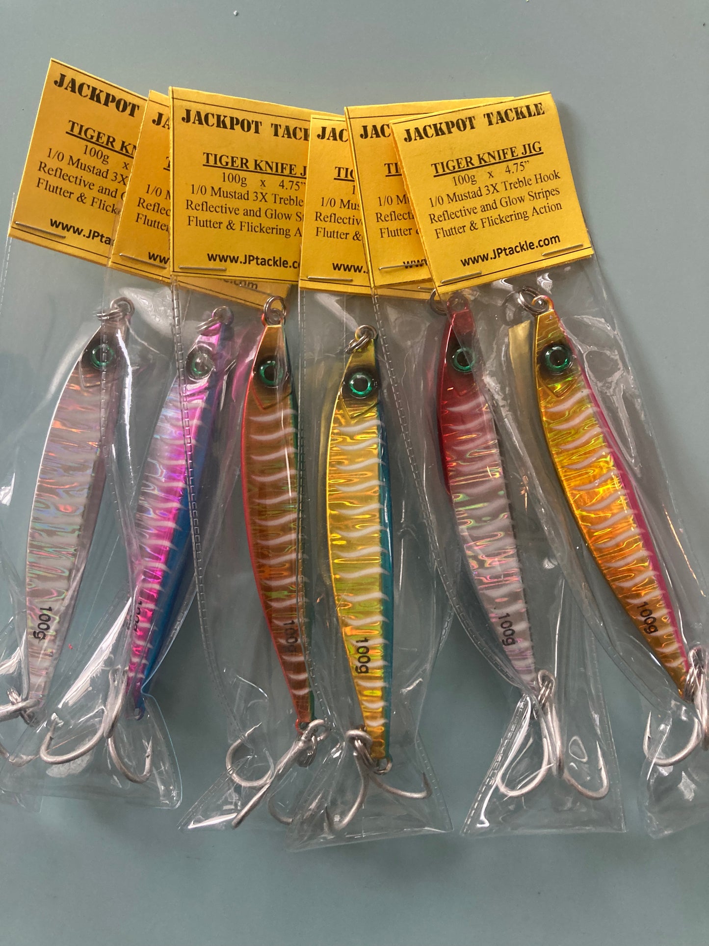Tiger Knife Glow Speed Casting Jigs
