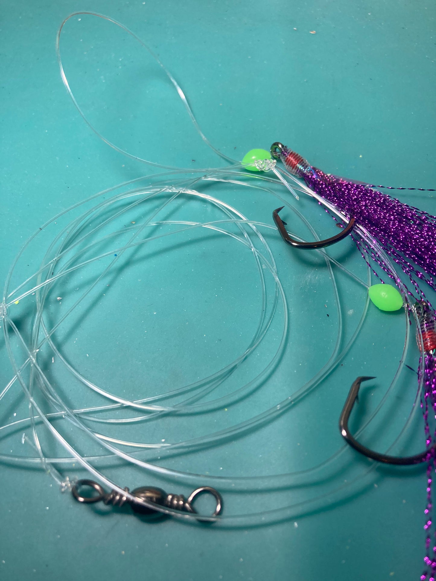 5 PACKS!! Shrimp Fly Feather Jigs Rockfish/Cod/Pier Bottom Fishing Rigs
