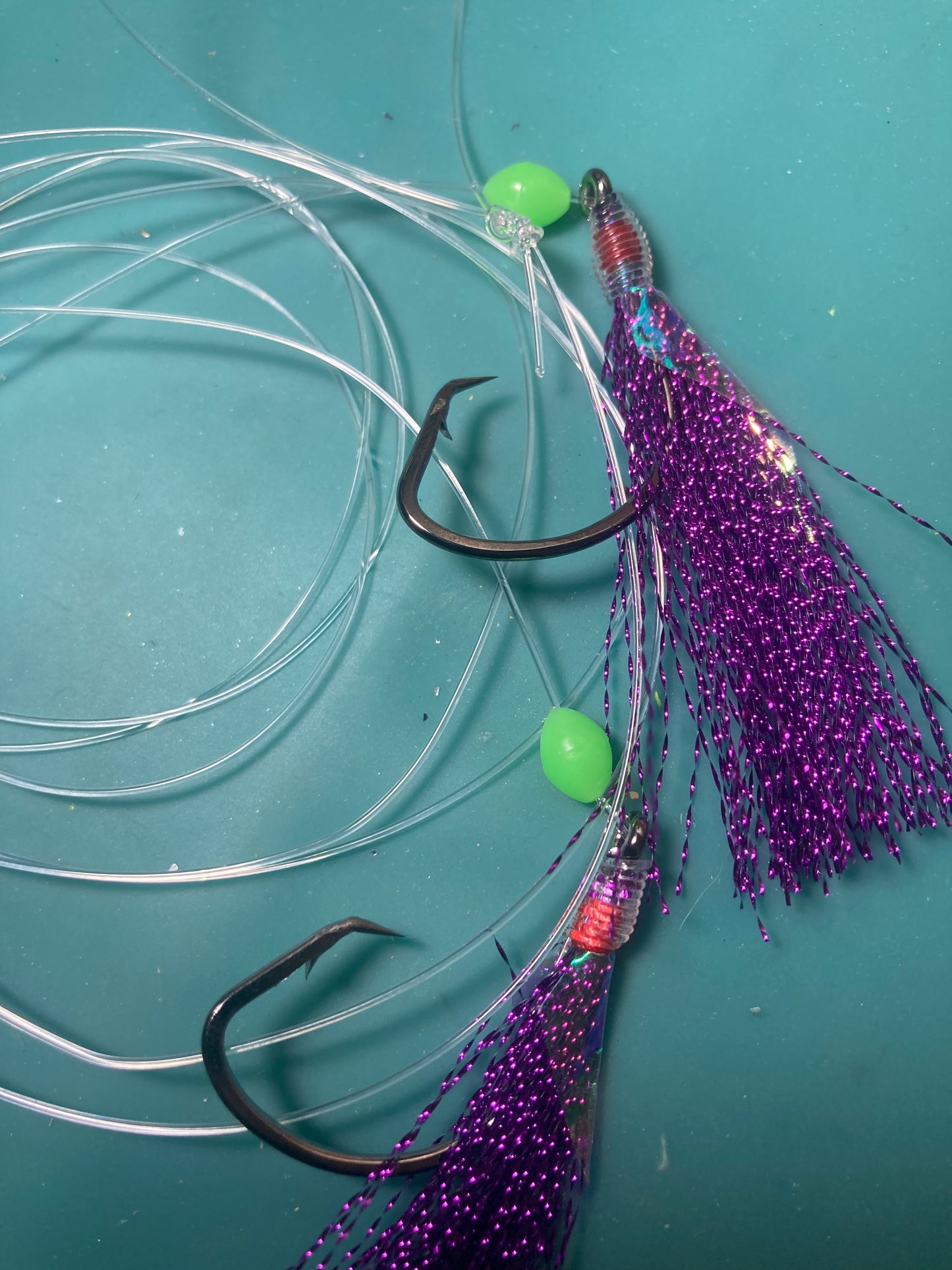 5 PACKS!! Shrimp Fly Feather Jigs Rockfish/Cod/Pier Bottom Fishing Rigs