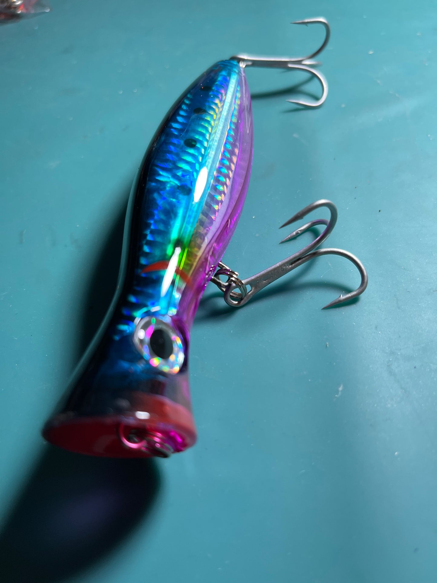 6 PACK of 5” Popper Lures Saltwater/Freshwater Topwater