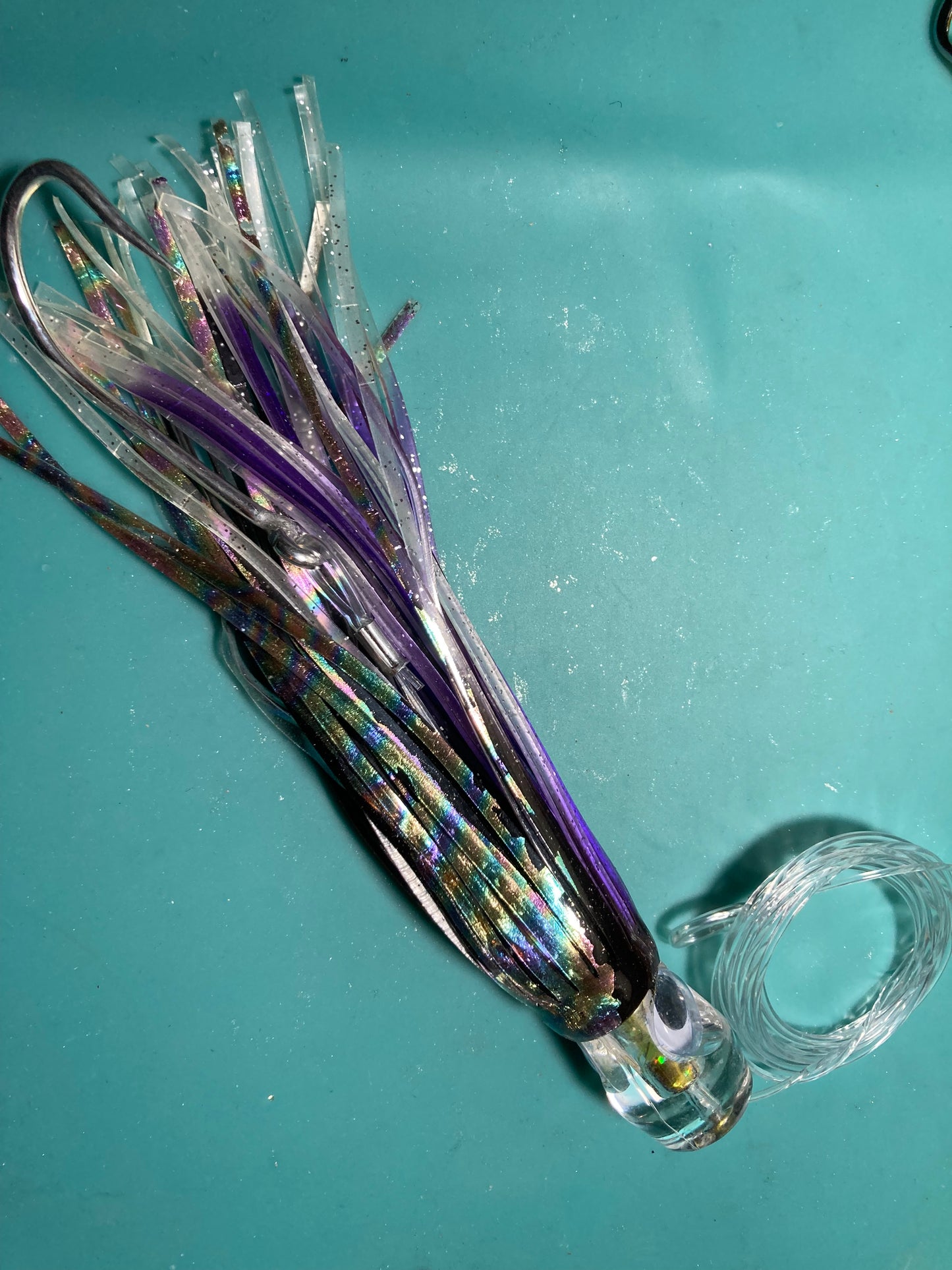 6 Pack of 6.5” Chugger Saltwater Trolling Lures Set With Lure Bag