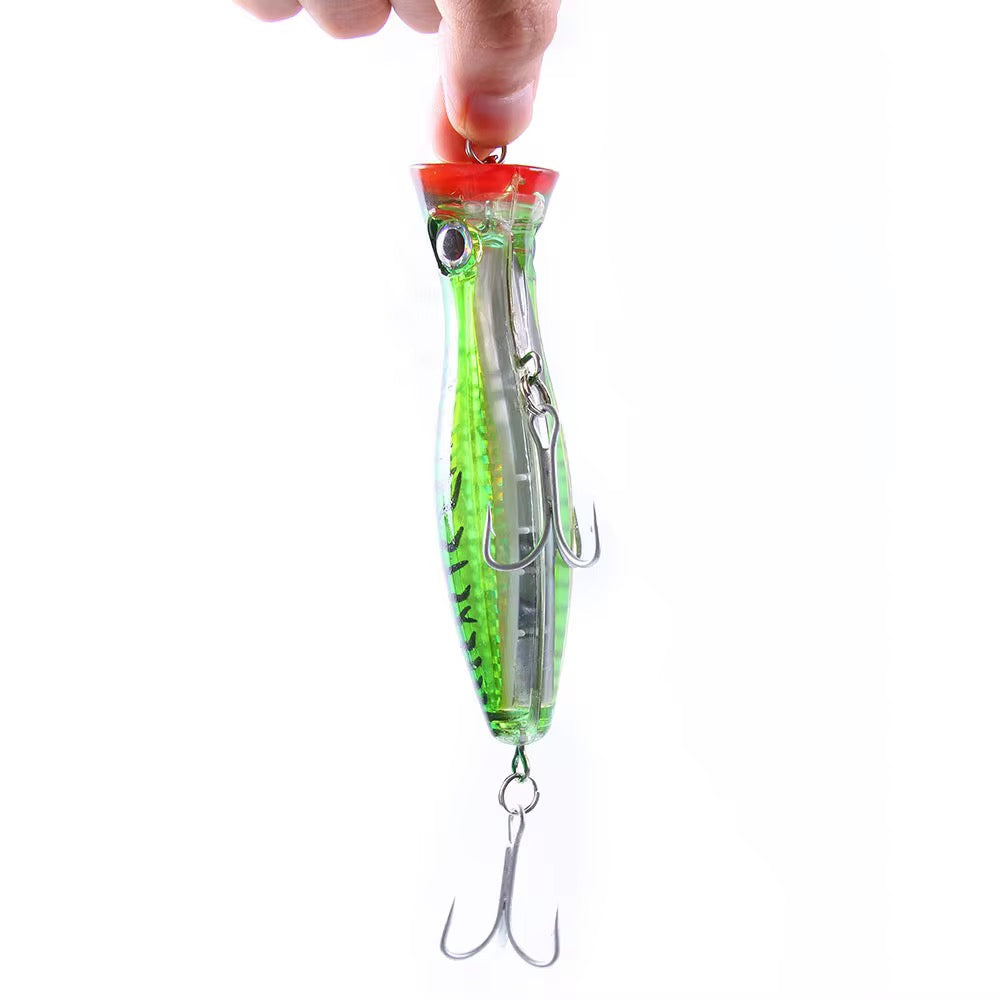 6 PACK of 5” Popper Lures Saltwater/Freshwater Topwater