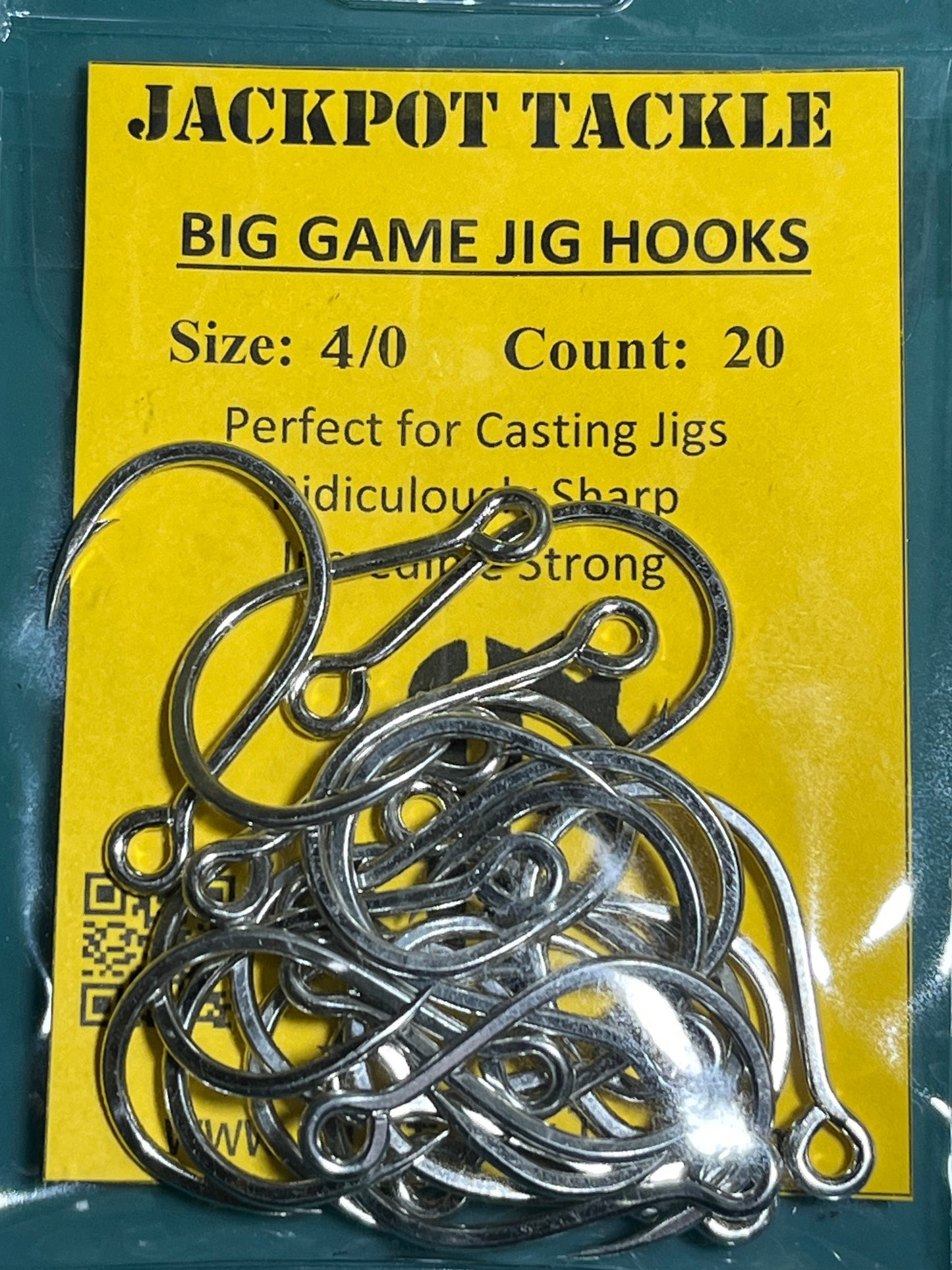20 ct. SINGLE INLINE JIG/LURE HOOKS