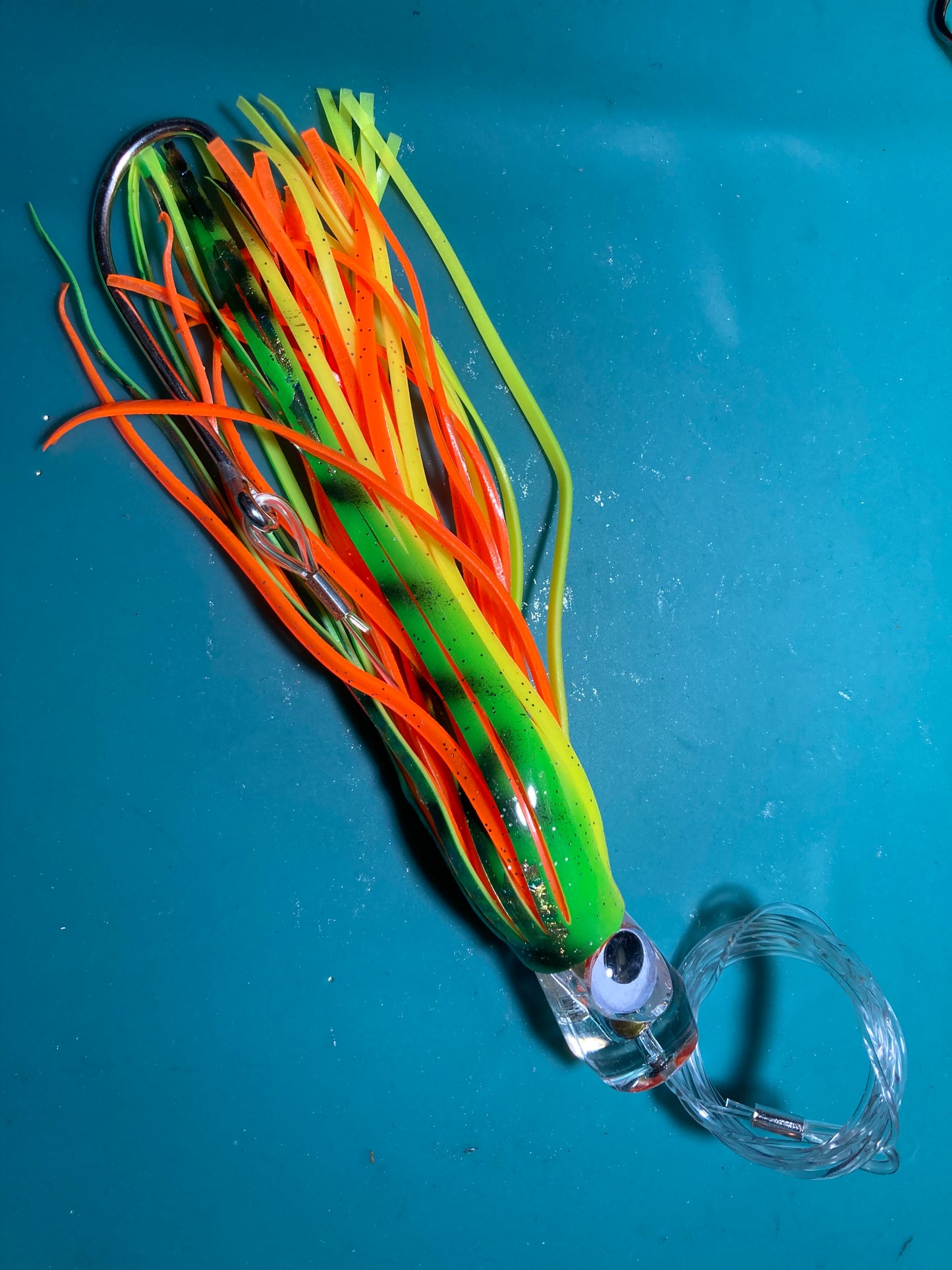 6 Pack of 6.5” Chugger Saltwater Trolling Lures Set With Lure Bag