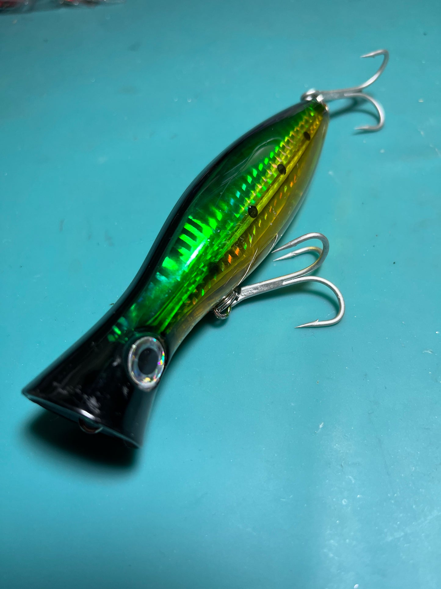 6 PACK of 5” Popper Lures Saltwater/Freshwater Topwater