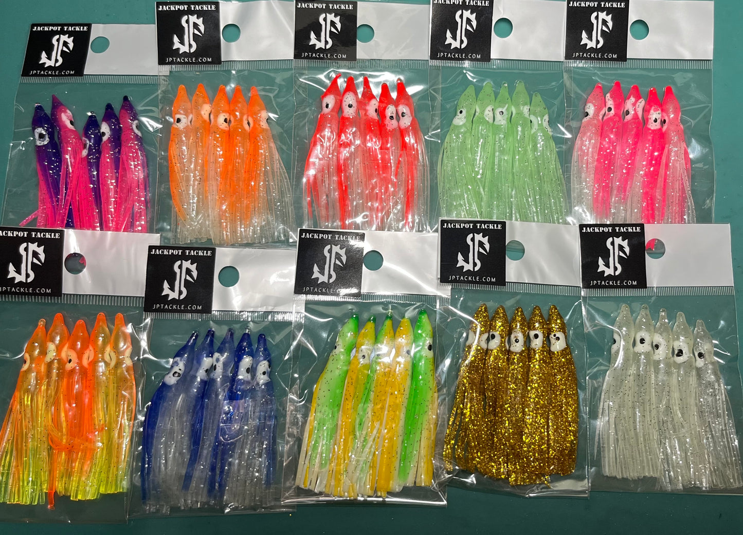 50 PACK!! Hoochie Squid Skirt Soft Plastic Tube Skirts