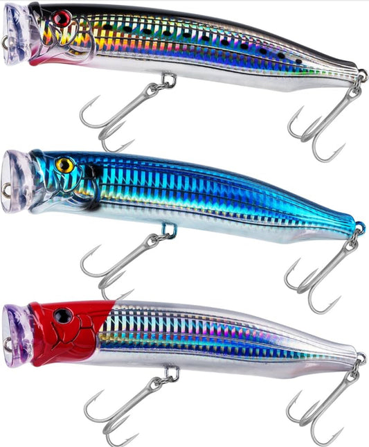 5.9” Tuna Popper 2.3oz Topwater Saltwater Lures