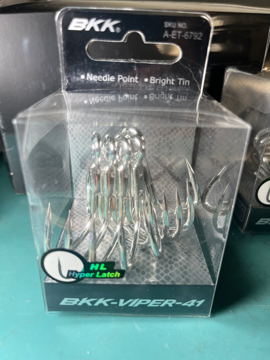 BKK Viper-41 Treble Hooks 5 Pack Size 5/0