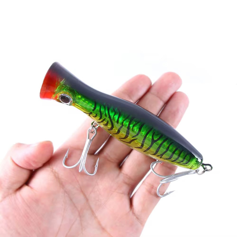 6 PACK of 5” Popper Lures Saltwater/Freshwater Topwater