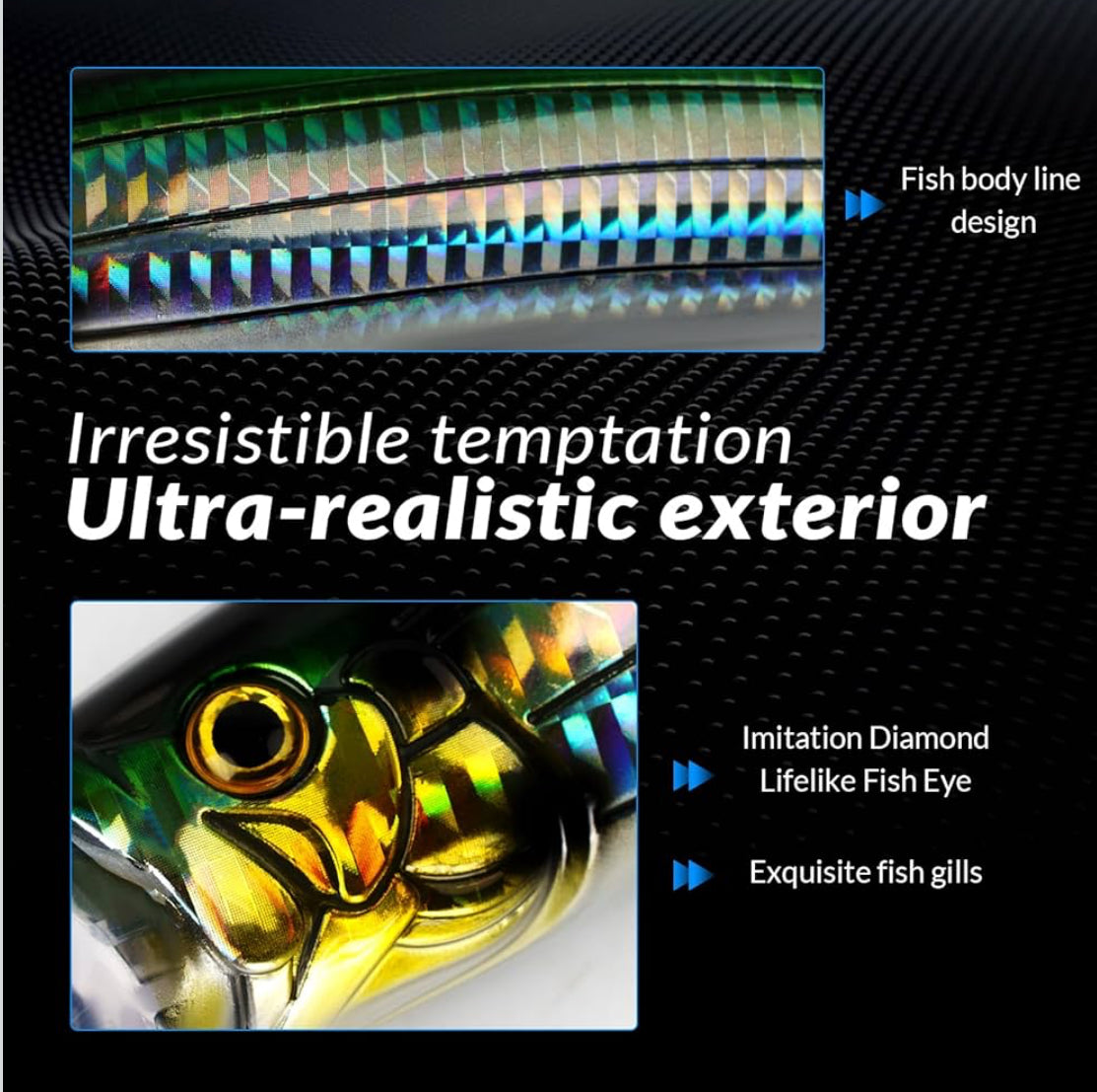 5.9” Tuna Popper 2.3oz Topwater Saltwater Lures