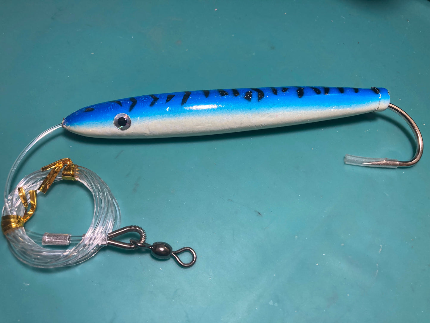 Cedar Plug 6” Trolling Lure Rigged and Ready to Fish – Jackpot Tackle