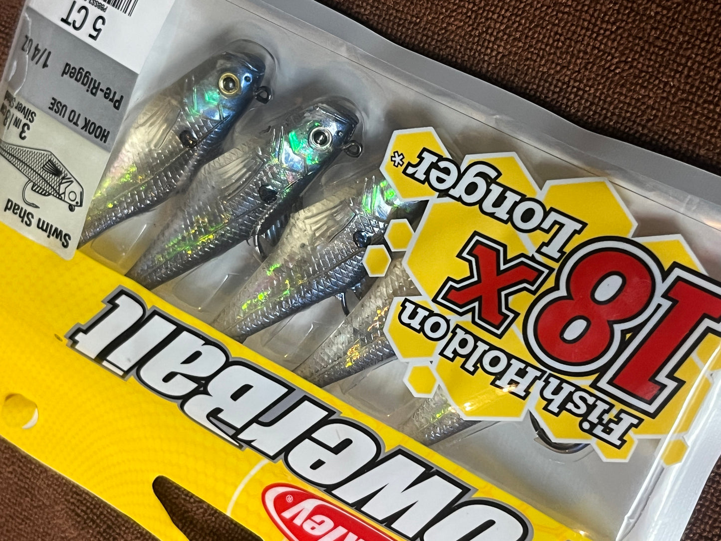 Berkley Powerbait 3” Swim Shad 5 count