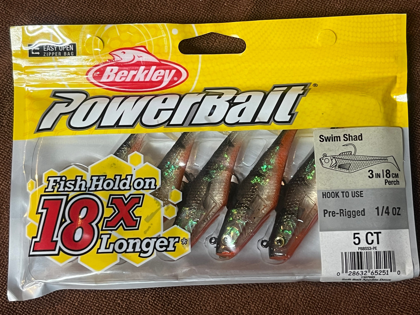 Berkley Powerbait 3” Swim Shad 5 count