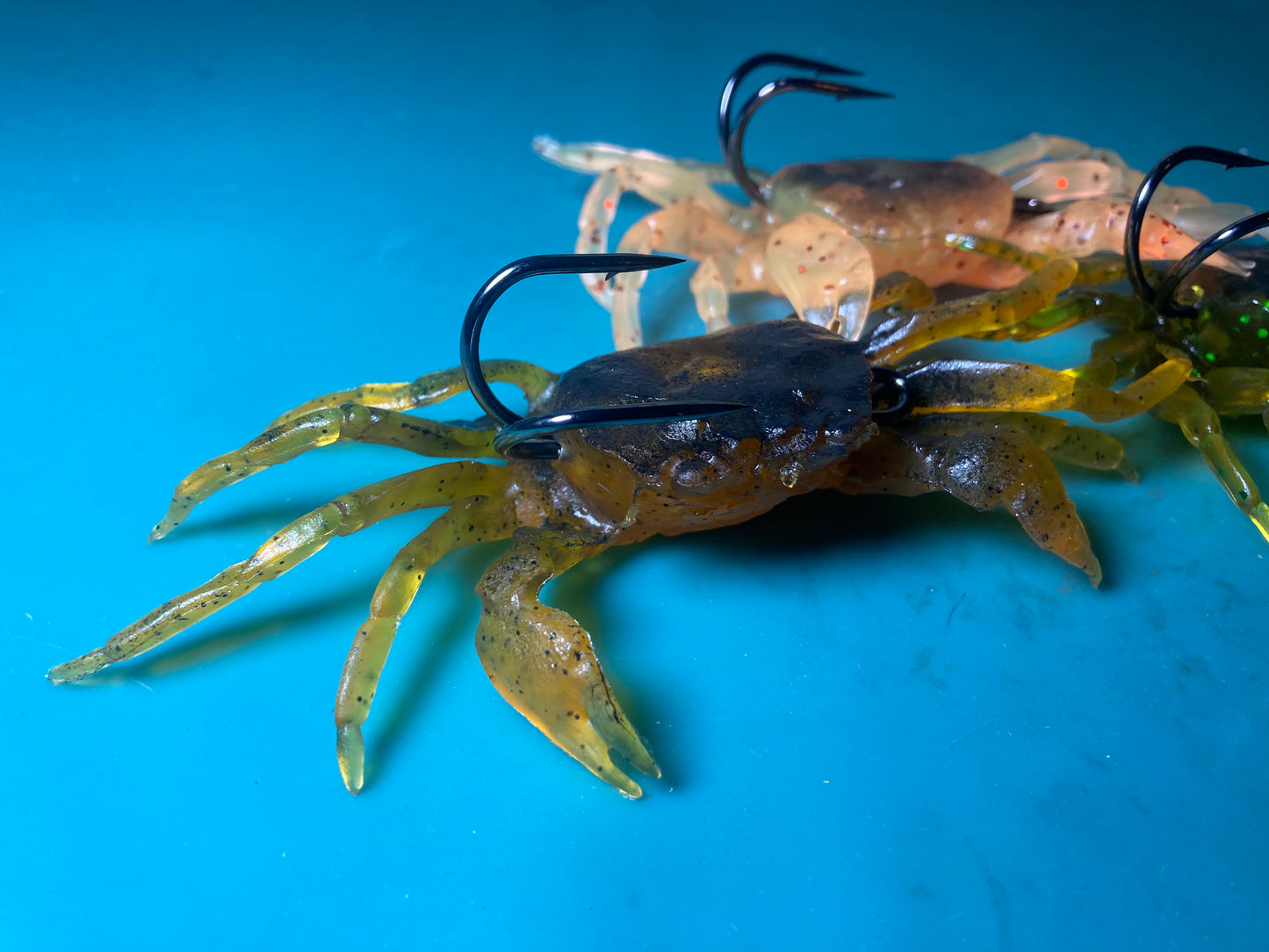 3  PACK  Crawlin' Crab 3 inch Crab Walking Legs Soft Fishing Lure Ready to Fish