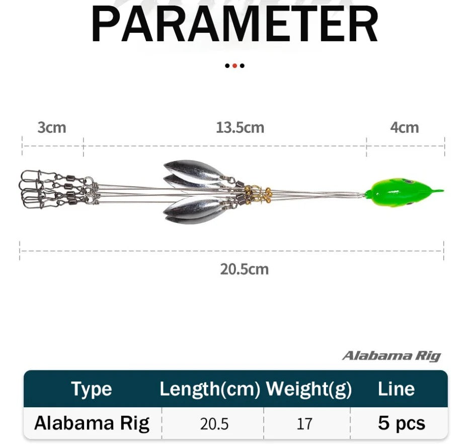 Bass Fishing Alabama Rig Umbrella Rigs Alabama Rig Steady And Thick Arms  Package Includes Picture Shows Alabama Umbrella Rig - AliExpress