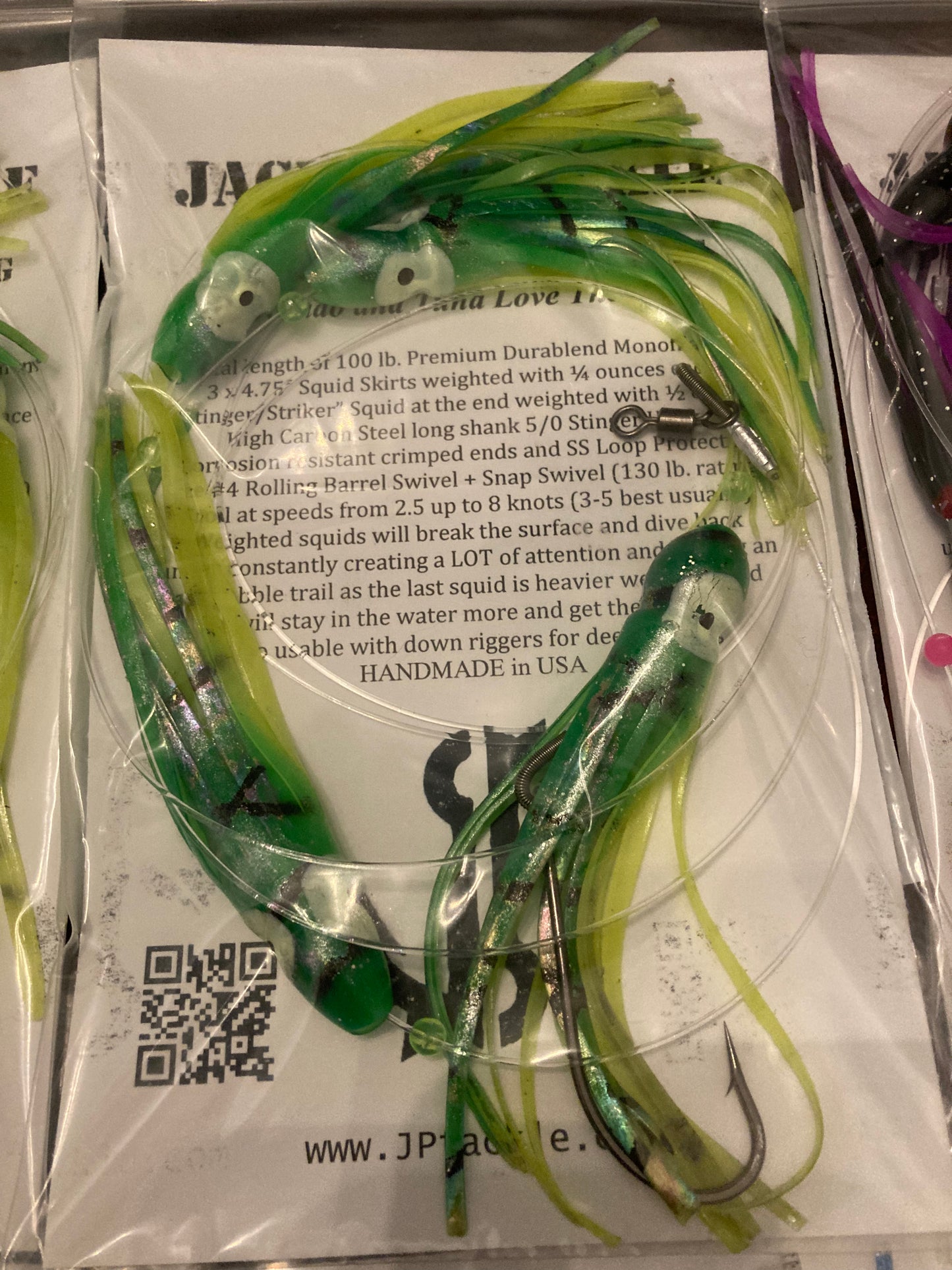 Daisy Chains Squid Skirts Trolling Rig Fishing for Tuna Dorado Mahi Bo –  Jackpot Tackle