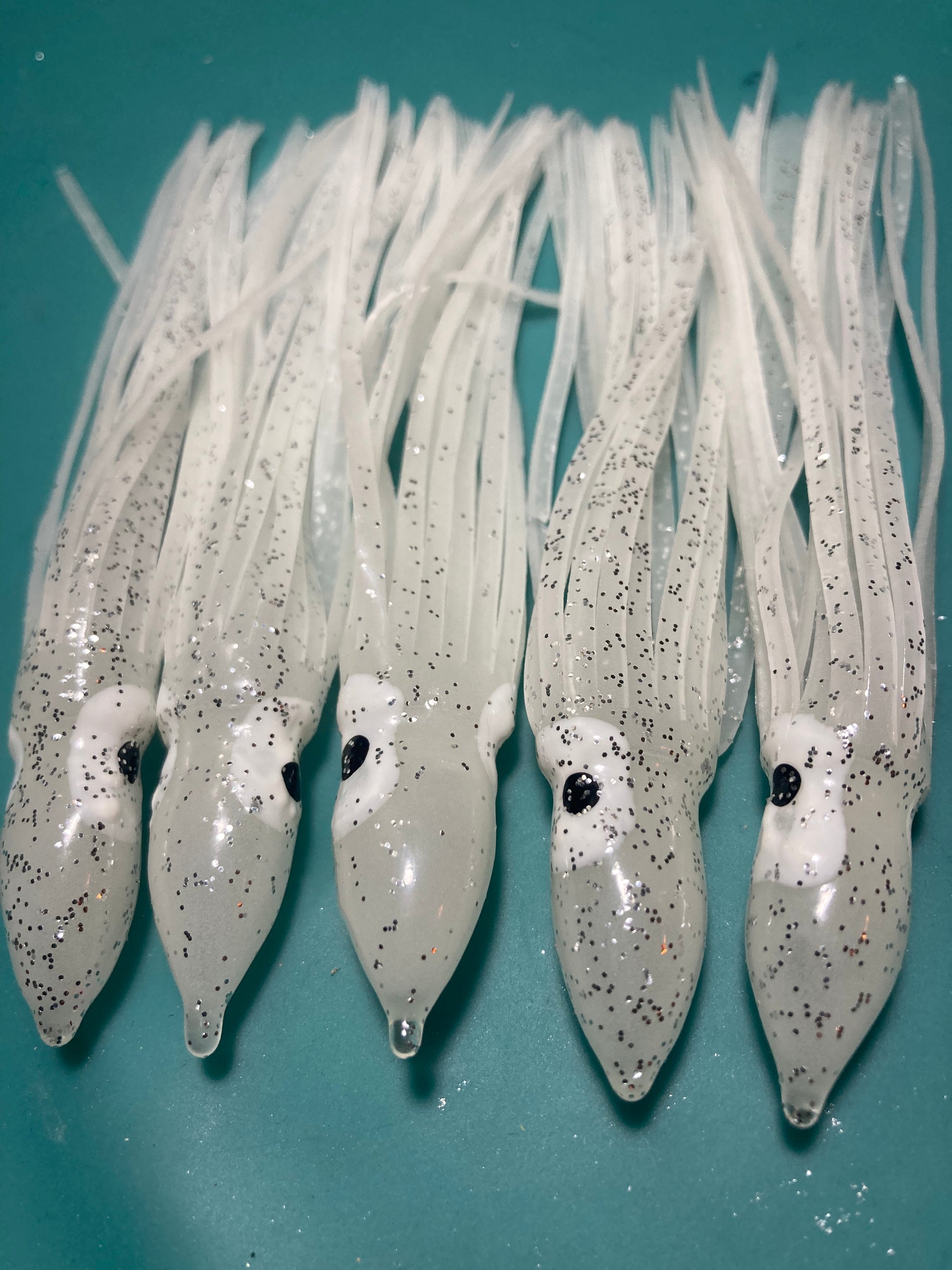 Jumping fish 50pcs Octopus Squid Skirts Soft Fishing Lures India